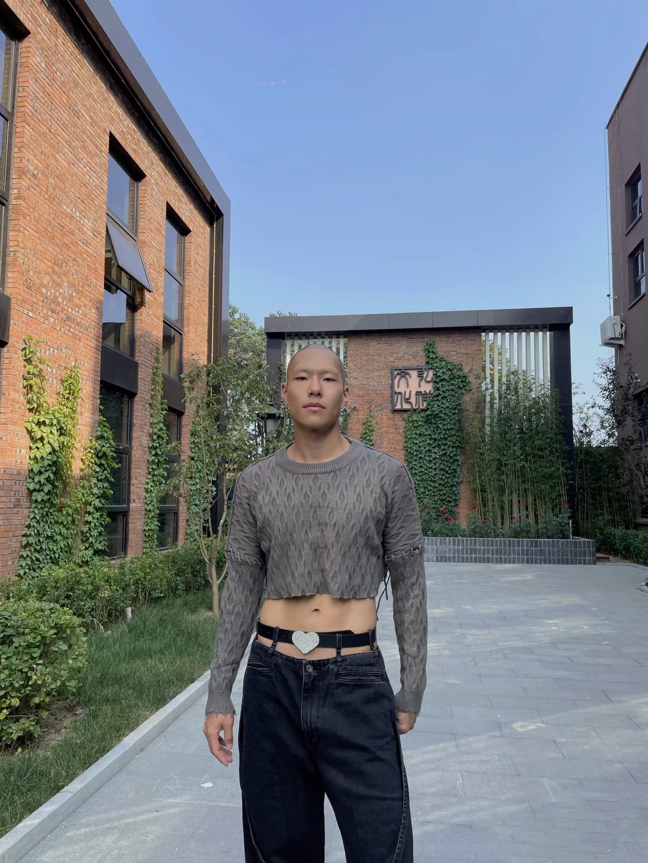 a sexy gay man in sexy gay crop top from Pridevoyageshop