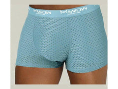 sky blue Gay Mesh Boxer Briefs: Mens Transparent Boxers & Boxer Mesh- pridevoyageshop.com - gay men’s underwear and swimwear