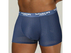 navy blue Gay Mesh Boxer Briefs: Mens Transparent Boxers & Boxer Mesh- pridevoyageshop.com - gay men’s underwear and swimwear