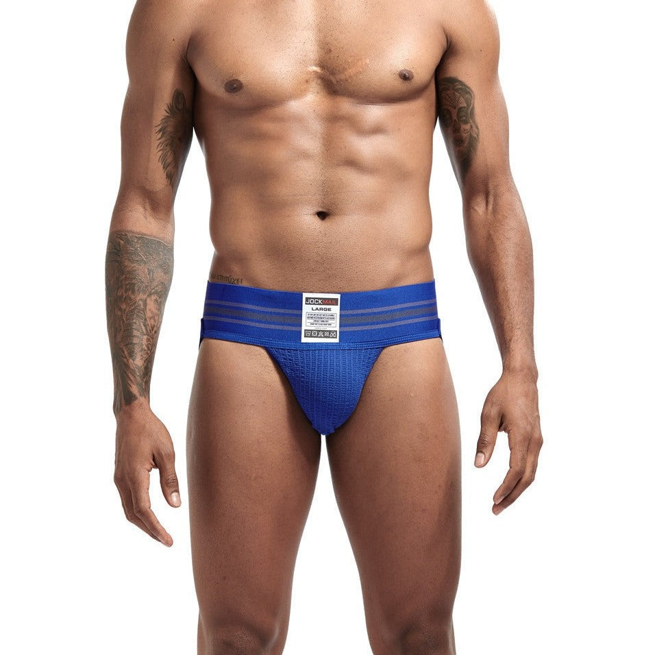 a man in blue Gay Jockstraps: Mens Sexy Athletic Supporter Jockstraps- pridevoyageshop.com - gay men’s underwear and swimwear