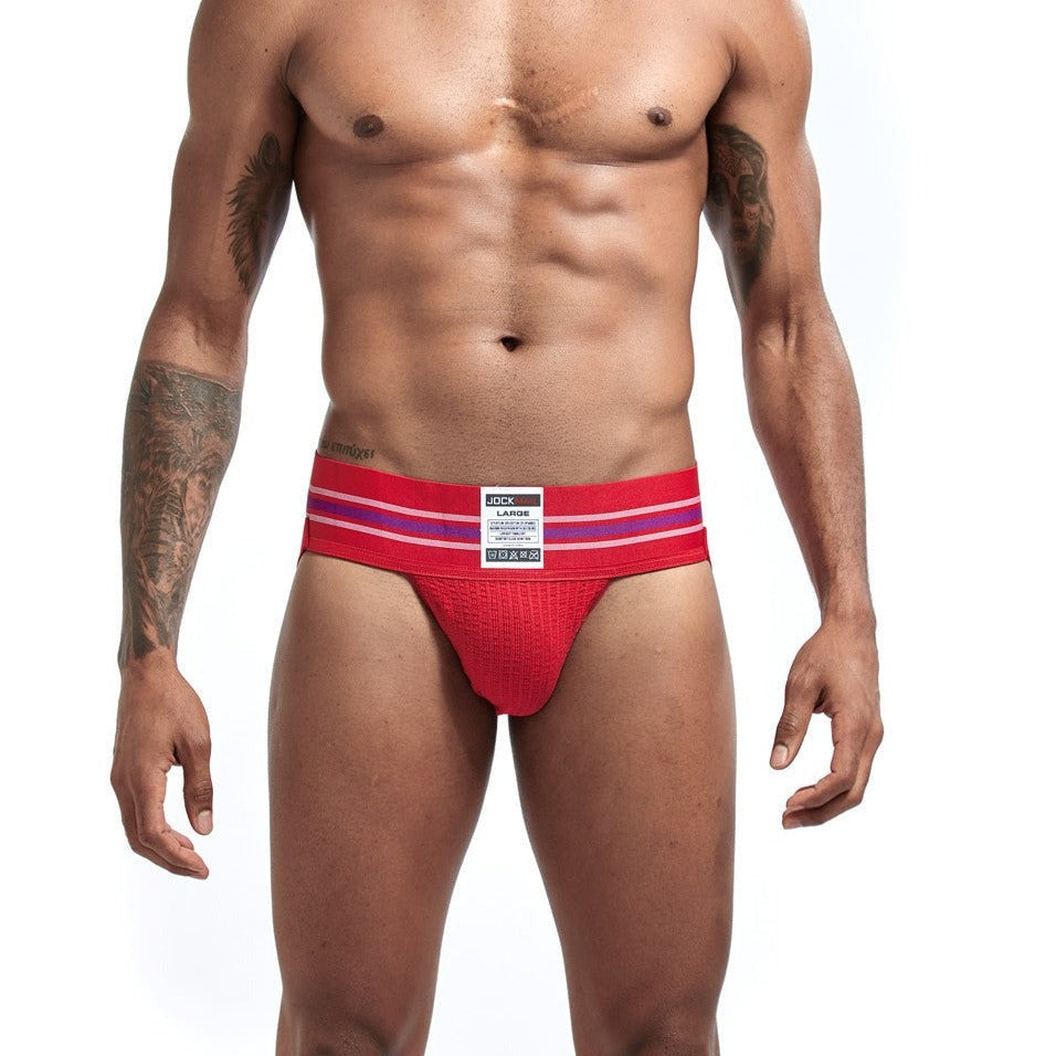 a man in red Gay Jockstraps: Mens Sexy Athletic Supporter Jockstraps- pridevoyageshop.com - gay men’s underwear and swimwear