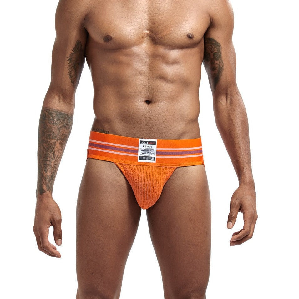 a man in orange Gay Jockstraps: Mens Sexy Athletic Supporter Jockstraps- pridevoyageshop.com - gay men’s underwear and swimwear