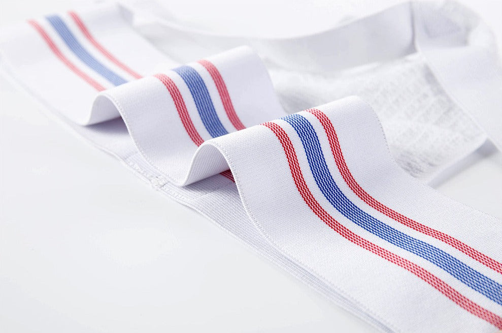 details of white Gay Jockstraps: Mens Sexy Athletic Supporter Jockstraps- pridevoyageshop.com - gay men’s underwear and swimwear