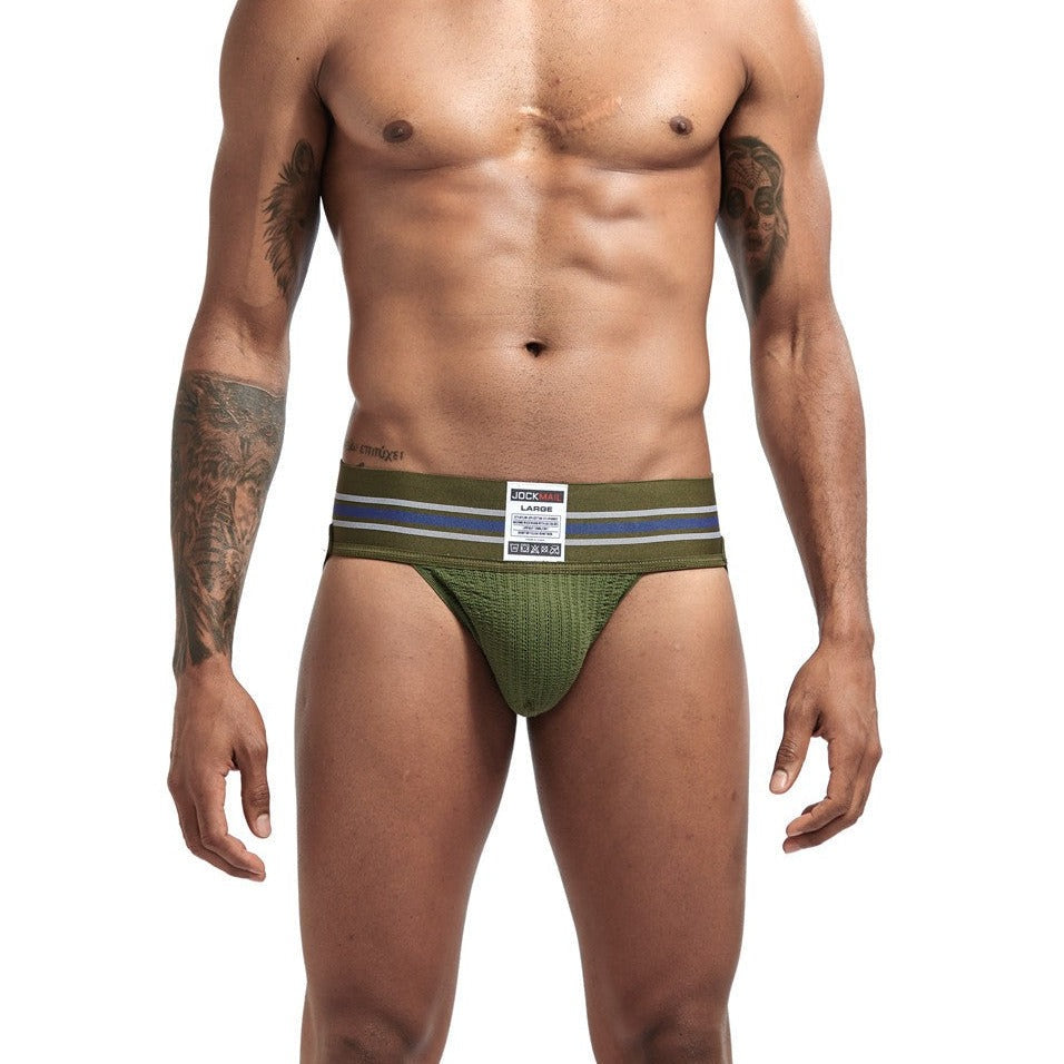 a man in army green Gay Jockstraps: Mens Sexy Athletic Supporter Jockstraps- pridevoyageshop.com - gay men’s underwear and swimwear