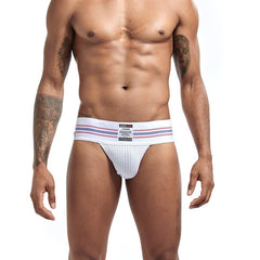 a man in white Gay Jockstraps: Mens Sexy Athletic Supporter Jockstraps- pridevoyageshop.com - gay men’s underwear and swimwear