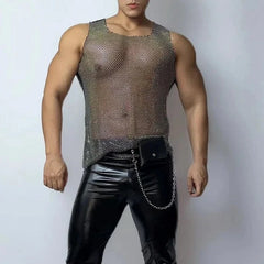 Mens Shine Bright Mesh Tank Top - PrideVoyage