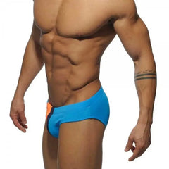 Orange + Blue Gay Men's Racing Swim Briefs - pridevoyageshop.com - gay men’s underwear and swimwear