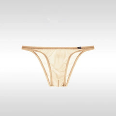 Beige Men’s “Sheer Tease” Micro Bikini Brief - pridevoyageshop.com - gay men’s thongs, boxers, briefs and jockstraps