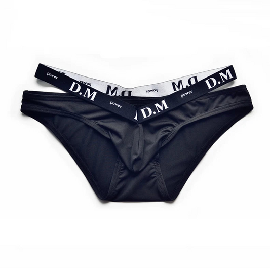 Black DM Men’s Bulge-Boost Low-Rise Brief - pridevoyageshop.com - gay men’s thongs, boxers, briefs and jockstraps