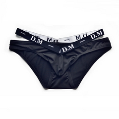 Black DM Men’s Bulge-Boost Low-Rise Brief - pridevoyageshop.com - gay men’s thongs, boxers, briefs and jockstraps