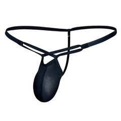 Black Men’s Pure Allure T-Strap G-string T-back Thong - pridevoyageshop.com - gay men’s thongs, boxers, briefs and jockstraps