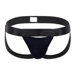 Black Men’s Silky Shine Jockstrap - pridevoyageshop.com - gay men’s thongs, boxers, briefs and jockstraps