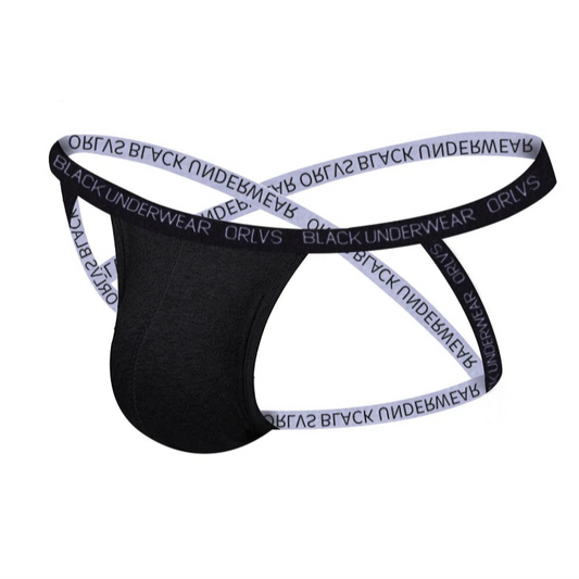 Black Men’s X-Strap Jock Thong - pridevoyageshop.com - gay men’s thongs, boxers, briefs and jockstr