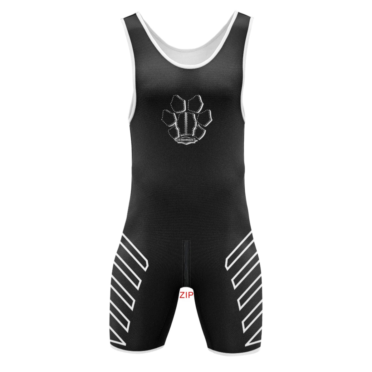 Black Paw Puppy Play Wrestling Singlet – Zipper Edition from Pridevoyageshop