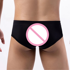 Black man in white Wide Open Boxer Briefs – Pouch & Backless - pridevoyageshop.com - gay men’s thongs, boxers, briefs and jockstraps