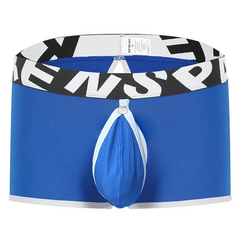 Blue Bareback Boxer Briefs - Removable Pouch & Backless - pridevoyageshop.com - gay men’s thongs, boxers, briefs and jockstraps