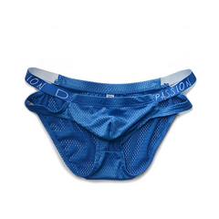 Blue DM Men’s Strappy Mesh Jock Brief - pridevoyageshop.com - gay men’s thongs, boxers, briefs and jockstraps