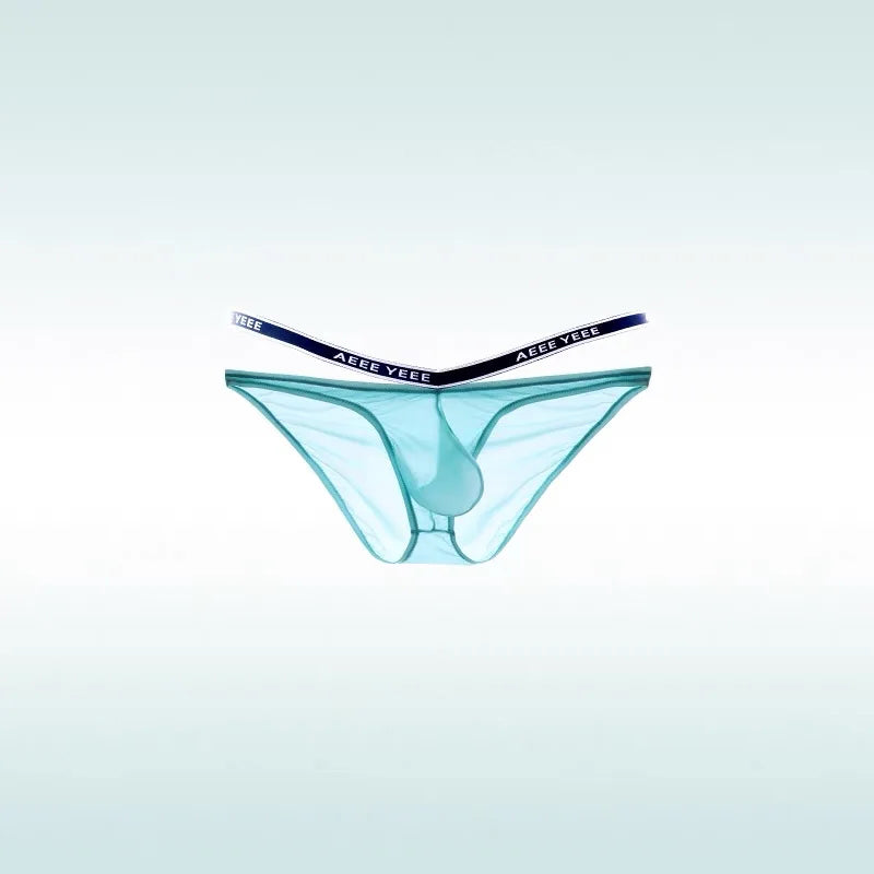 Blue Men’s “Cocky Sheer” Pouch Brief - pridevoyageshop.com - gay men’s thongs, boxers, briefs and jockstraps