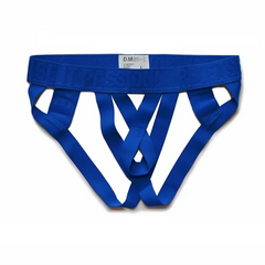 Blue Men’s D.M. Crisscross Jockstrap - pridevoyageshop.com - gay men’s thongs, boxers, briefs and jockstraps