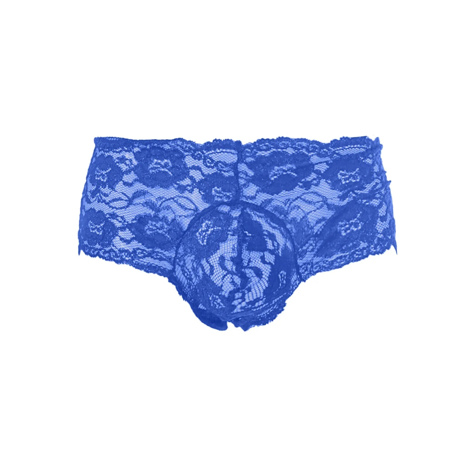 Blue Men’s Lace Pouch Panty - pridevoyageshop.com - gay men’s thongs, boxers, briefs and jockstraps