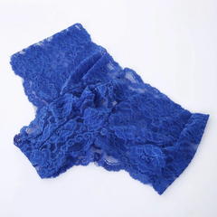 Blue Men’s Lace Pouch Panty - pridevoyageshop.com - gay men’s thongs, boxers, briefs and jockstraps
