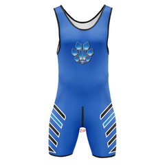 Blue Paw Puppy Play Wrestling Singlet – Zipper Edition from Pridevoyageshop