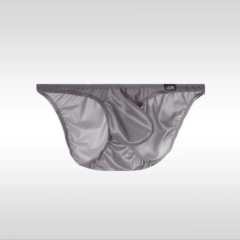 Dark Gray Men’s “Slippery Stud” Bulge Bikini Brief - pridevoyageshop.com - gay men’s thongs, boxers, briefs and jockstraps