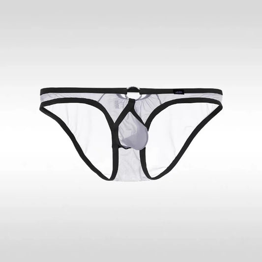 Dark gray Men’s O-Ring Sheer Cock Sling - pridevoyageshop.com - gay men’s thongs, boxers, briefs and jockstraps