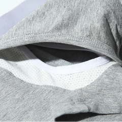 Details of gray Men’s Peek-a-Bulge Mesh Pouch Boxers - pridevoyageshop.com - gay men’s thongs, boxers, briefs and jockstraps