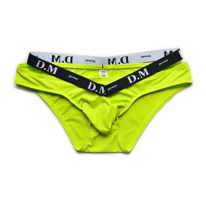 Fluorescent Green DM Men’s Bulge-Boost Low-Rise Brief - pridevoyageshop.com - gay men’s thongs, boxers, briefs and jockstraps