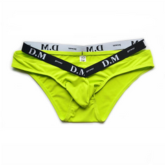 Fluorescent Green DM Men’s Bulge-Boost Low-Rise Brief - pridevoyageshop.com - gay men’s thongs, boxers, briefs and jockstraps