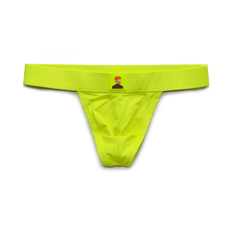 Fluorescent Green DM Men’s Uniform Patch Thong - pridevoyageshop.com - gay men’s thongs, boxers, briefs and jockstraps