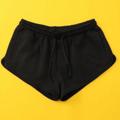 black AIMPACT Men's Retro Gym Shorts | Gay Shorts - Men's Activewear, gym short, sport shorts, running shorts- pridevoyageshop.com