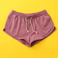 purple AIMPACT Men's Retro Gym Shorts | Gay Shorts - Men's Activewear, gym short, sport shorts, running shorts- pridevoyageshop.com