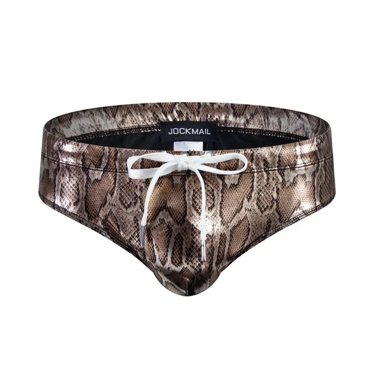 Gold Men’s Venom Lust Swim Briefs with Pad - pridevoyageshop.com - gay men’s sexy swim briefs, trunks, board shorts, and bikinis