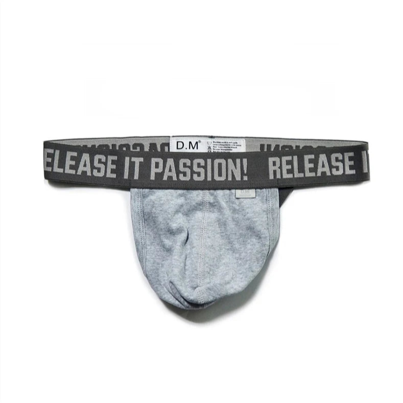 Gray DM Men’s Release It Passion Classic Thong - pridevoyageshop.com - gay men’s thongs, boxers, briefs and jockstraps