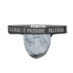Gray DM Men’s Release It Passion Classic Thong - pridevoyageshop.com - gay men’s thongs, boxers, briefs and jockstraps