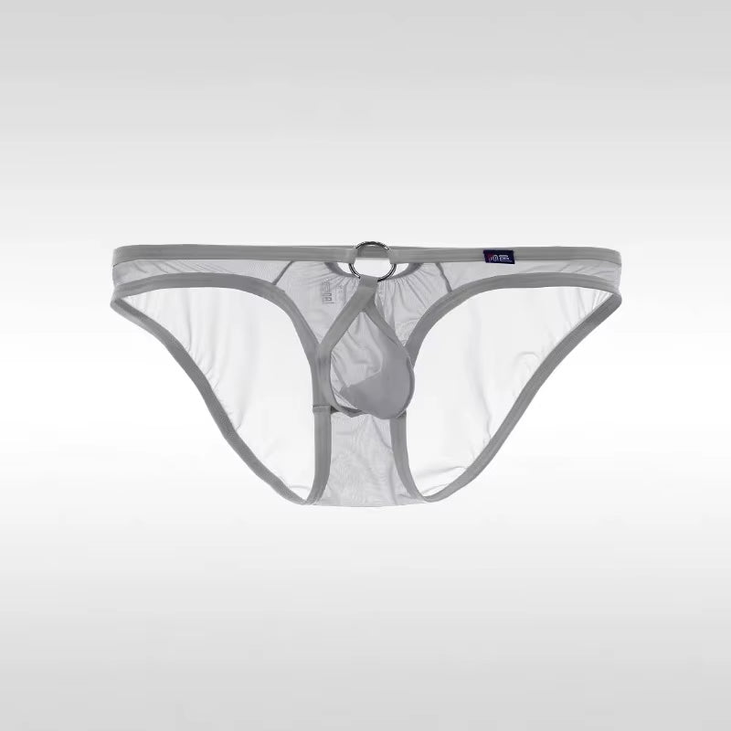 Gray Men’s O-Ring Sheer Cock Sling - pridevoyageshop.com - gay men’s thongs, boxers, briefs and jockstraps
