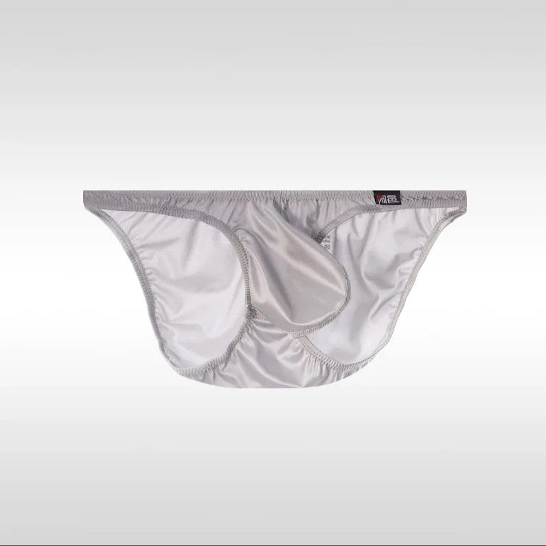 Gray Men’s “Slippery Stud” Bulge Bikini Brief - pridevoyageshop.com - gay men’s thongs, boxers, briefs and jockstraps