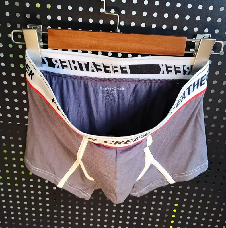 Gray Monster Meat Big Pouch Boxers - pridevoyageshop.com - gay men’s thongs, boxers, briefs and jockstraps