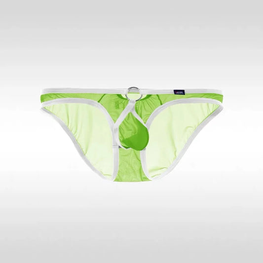 Green Men’s O-Ring Sheer Cock Sling - pridevoyageshop.com - gay men’s thongs, boxers, briefs and jockstraps