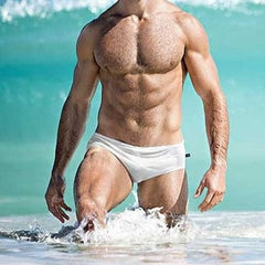 Men's Bold Solid Swim Briefs