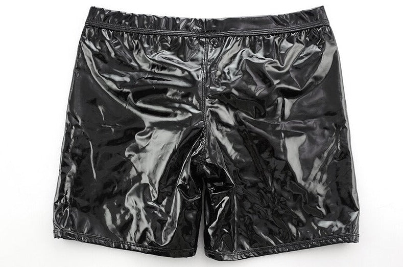 details of black Kinky Removable Open Pouch Boxers | Gay Underwear- pridevoyageshop.com - gay men’s underwear and swimwear