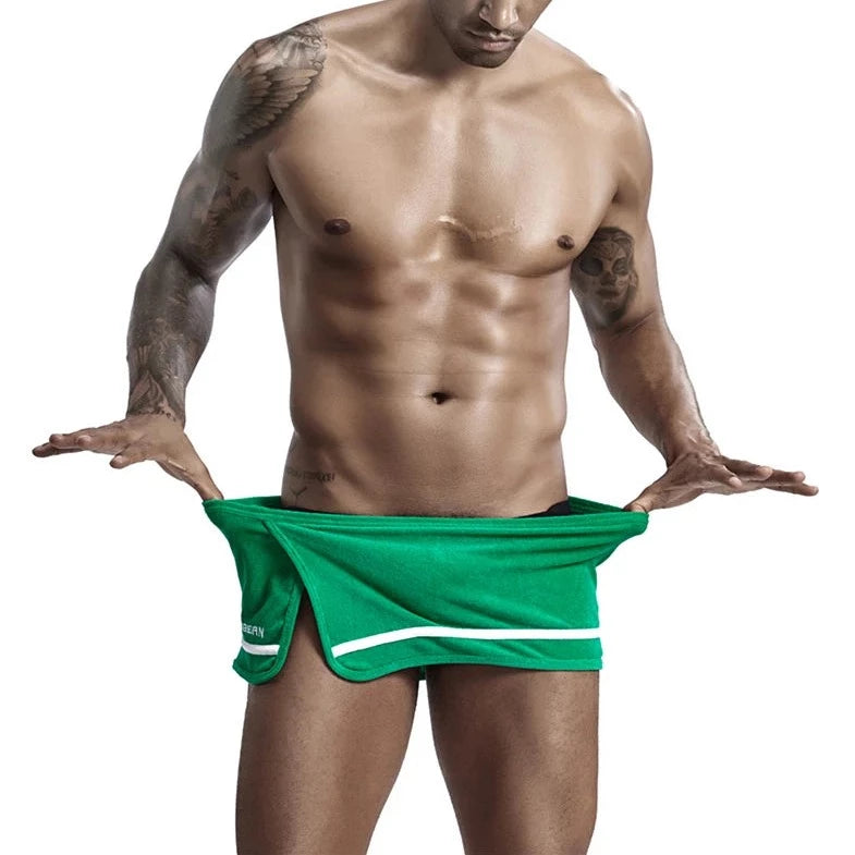 a hot gay man in green Men's Running Shorts with Hidden Briefs - pridevoyageshop.com - gay men’s underwear and swimwear