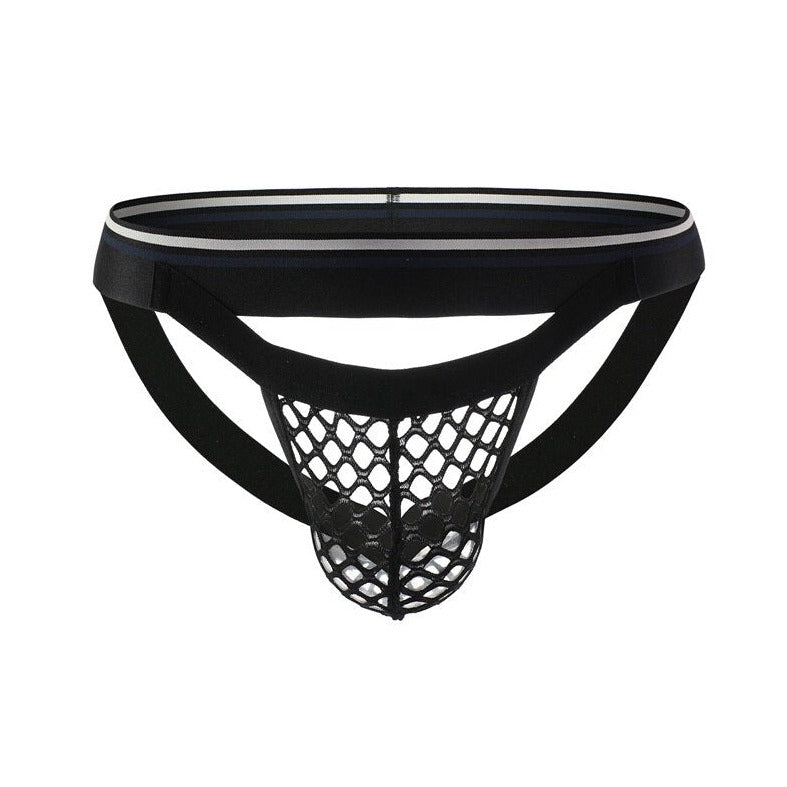 black Gay Jockstraps: Mens Fishnet Underwear & Fishnet Jockstrap