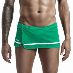 a hot gay man in green Men's Running Shorts with Hidden Briefs - pridevoyageshop.com - gay men’s underwear and swimwear