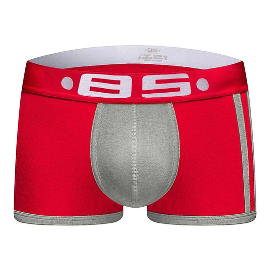 red 85 Men's Racing Stripe Boxer Briefs - pridevoyageshop.com - gay men’s underwear and swimwear