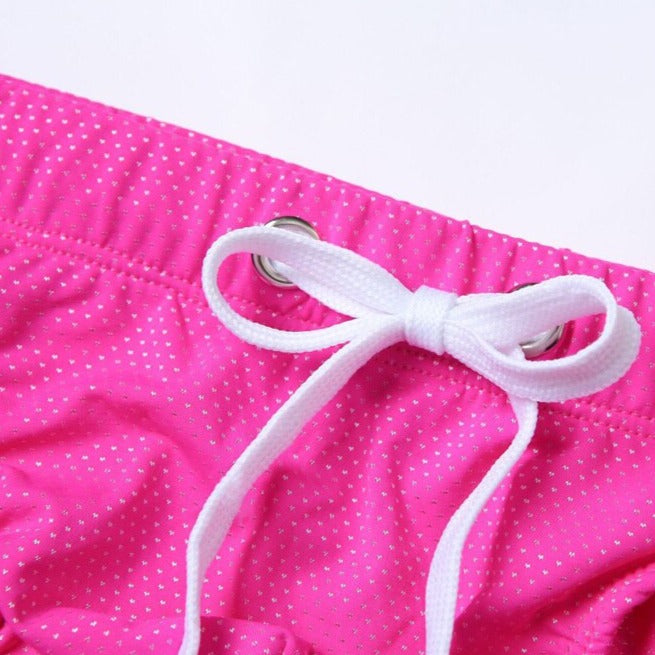 details of pink Gay Swimwear | Men's Bold Bowtie Swim Briefs- pridevoyageshop.com - gay men’s underwear and swimwear