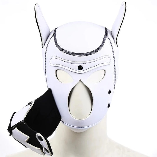 black and white Arlo Puppy Hood - pridevoyageshop.com - gay men’s underwear and swimwear