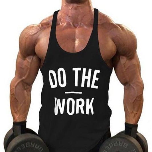 sexy gay man in black Gay Tops | Men's Bodybuilding Cotton Stringer Tank Tops - pridevoyageshop.com - gay men’s gym tank tops, mesh tank tops and activewear